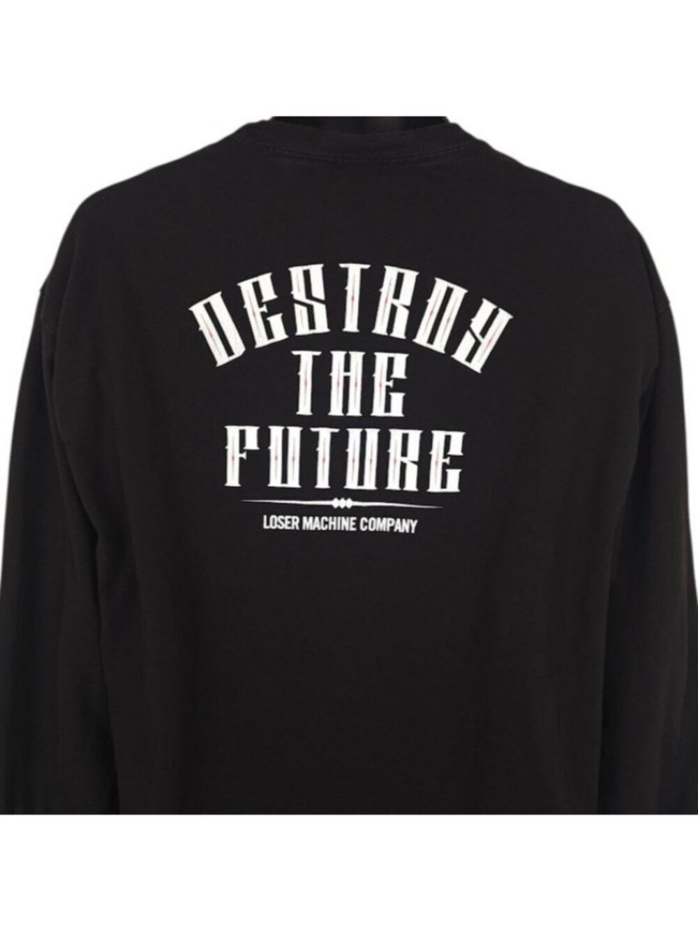 Loser Machine Company T Shirt Mens Size XL Black Destroy The Future LMC